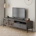 Decortieliving - Dionysos Modern TV Stand Multimedia Stand TV Unit With Storage Cabinet 170cm