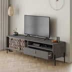 Decortieliving - Dionysos Modern TV Stand Multimedia Stand TV Unit With Storage Cabinet 170cm