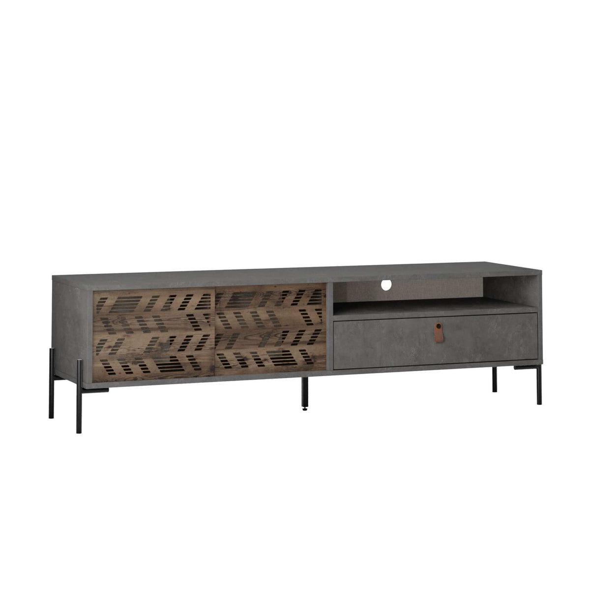 Decortieliving - Dionysos Modern TV Stand Multimedia Stand TV Unit With Storage Cabinet 170cm