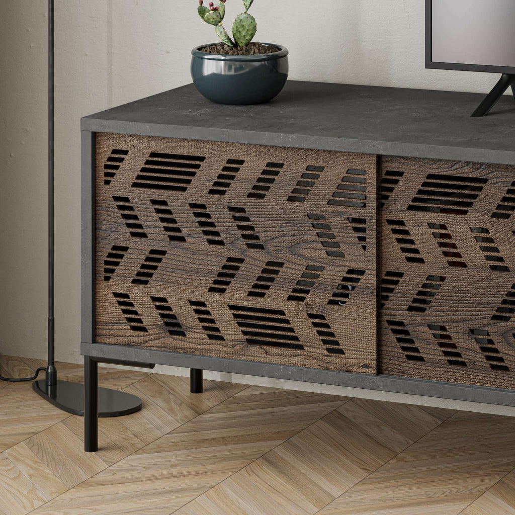 Decortieliving - Dionysos Modern TV Stand Multimedia Stand TV Unit With Storage Cabinet 170cm