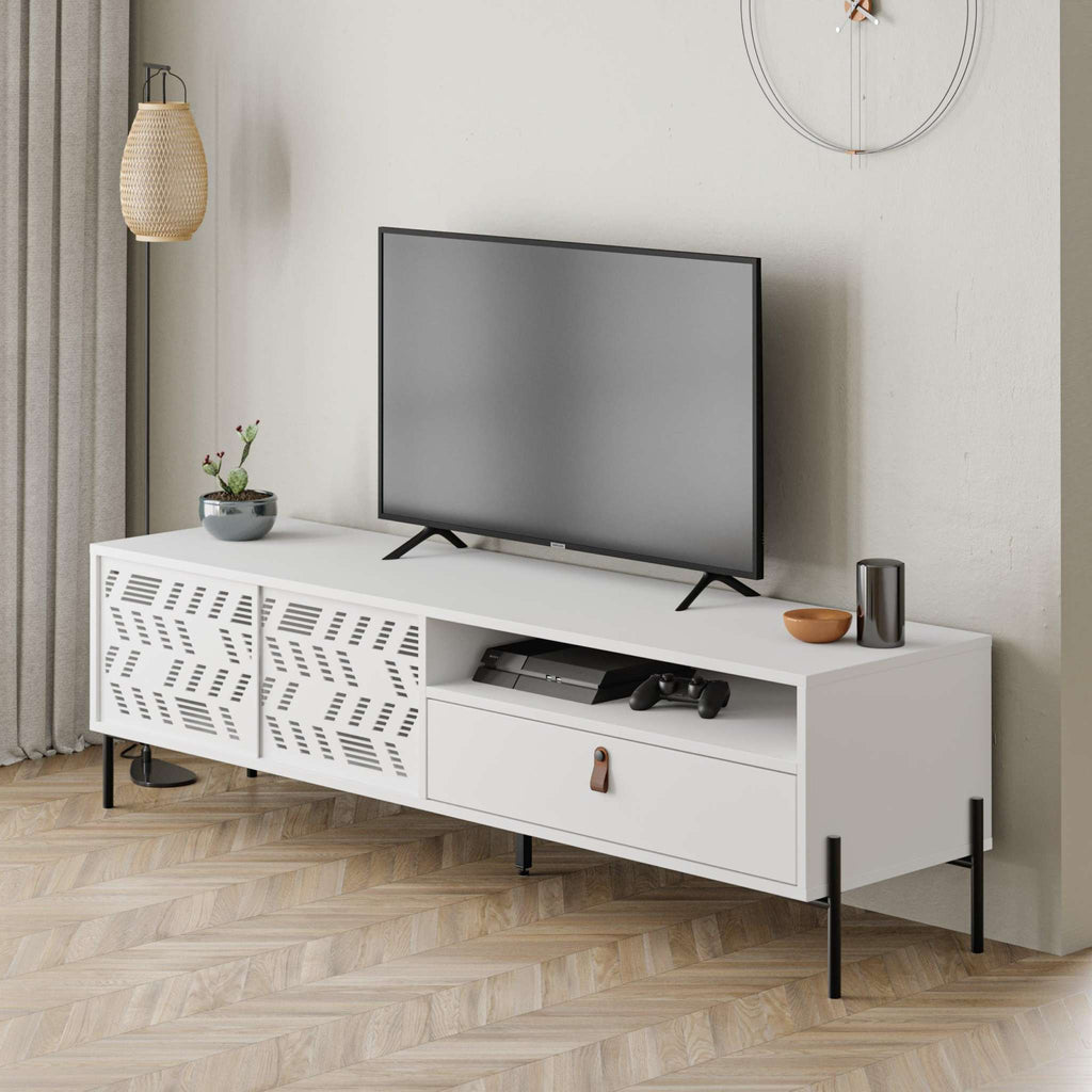 Decortieliving - Dionysos Modern TV Stand Multimedia Stand TV Unit With Storage Cabinet 170cm
