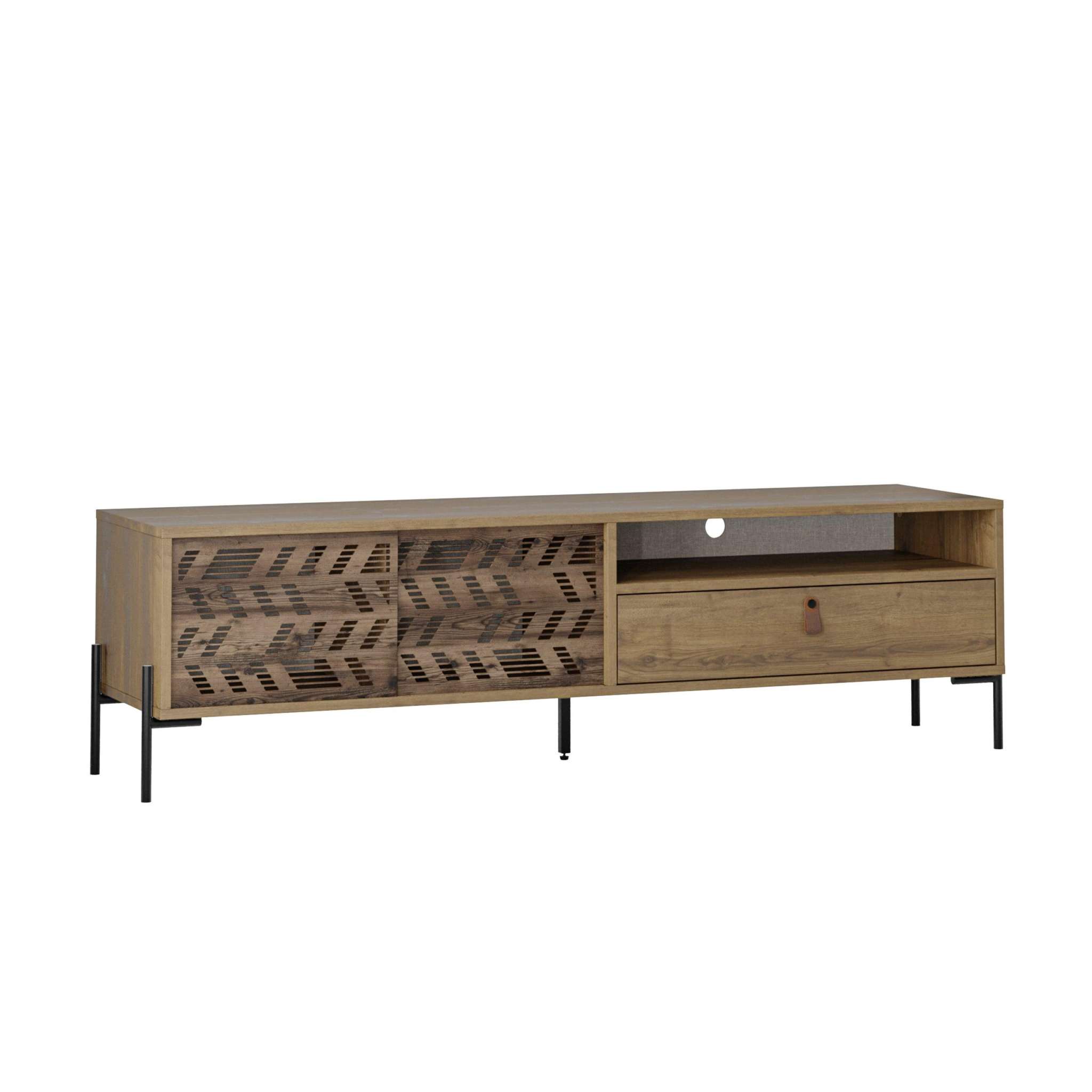 Decortieliving - Dionysos Modern TV Stand Multimedia Stand TV Unit With Storage Cabinet 170cm