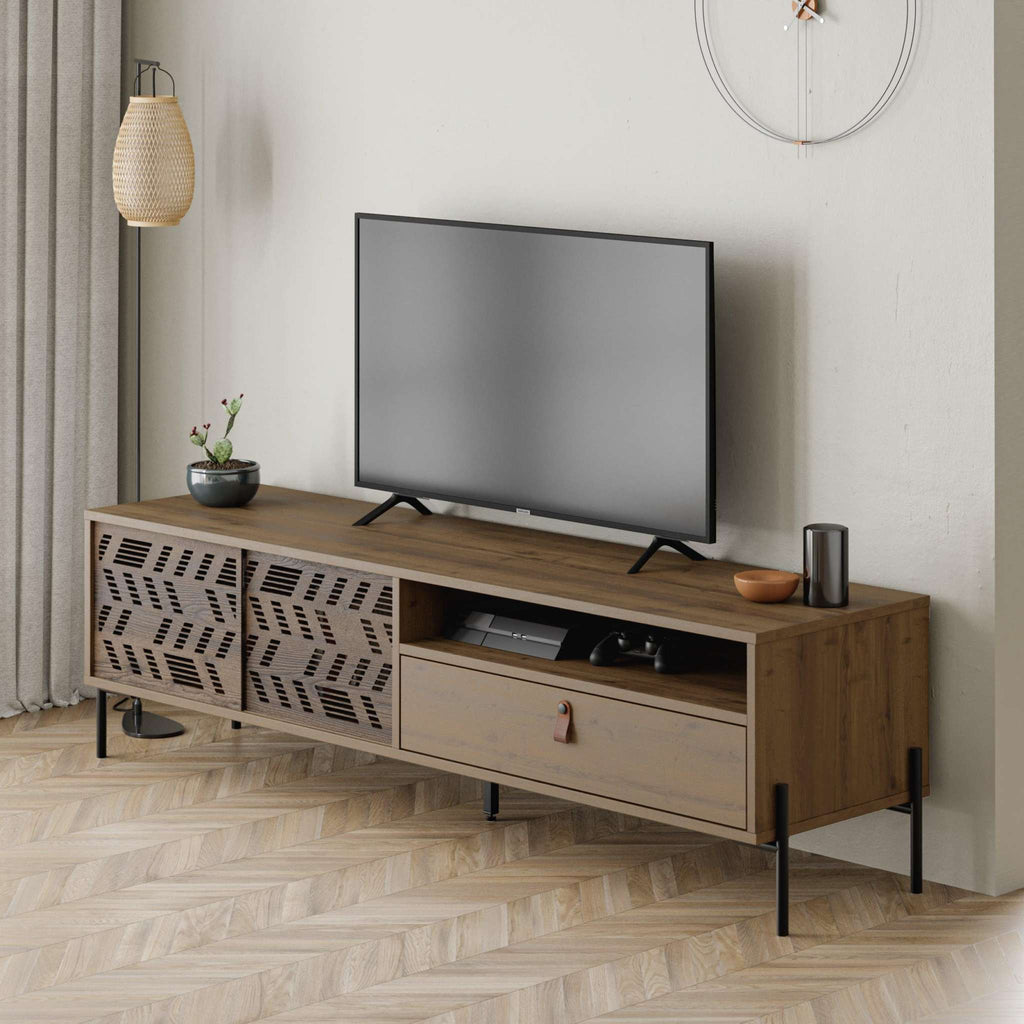 Decortieliving - Dionysos Modern TV Stand Multimedia Stand TV Unit With Storage Cabinet 170cm
