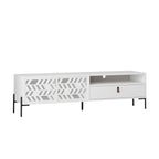 Decortieliving - Dionysos Modern TV Stand Multimedia Stand TV Unit With Storage Cabinet 170cm