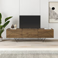 Meuble TV Jakomen 3D 160 cm - Chêne foncé