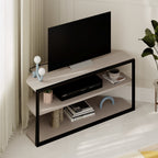 Decortieliving - Echo Corner TV Stand – Compact Corner Unit for TVs with Storage Shelves for Living Rooms or Flats