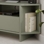 Decortieliving - Modern Viva Corner TV Unit – Compact Corner Stand with Shelves & Cabinet for 40-Inch TVs