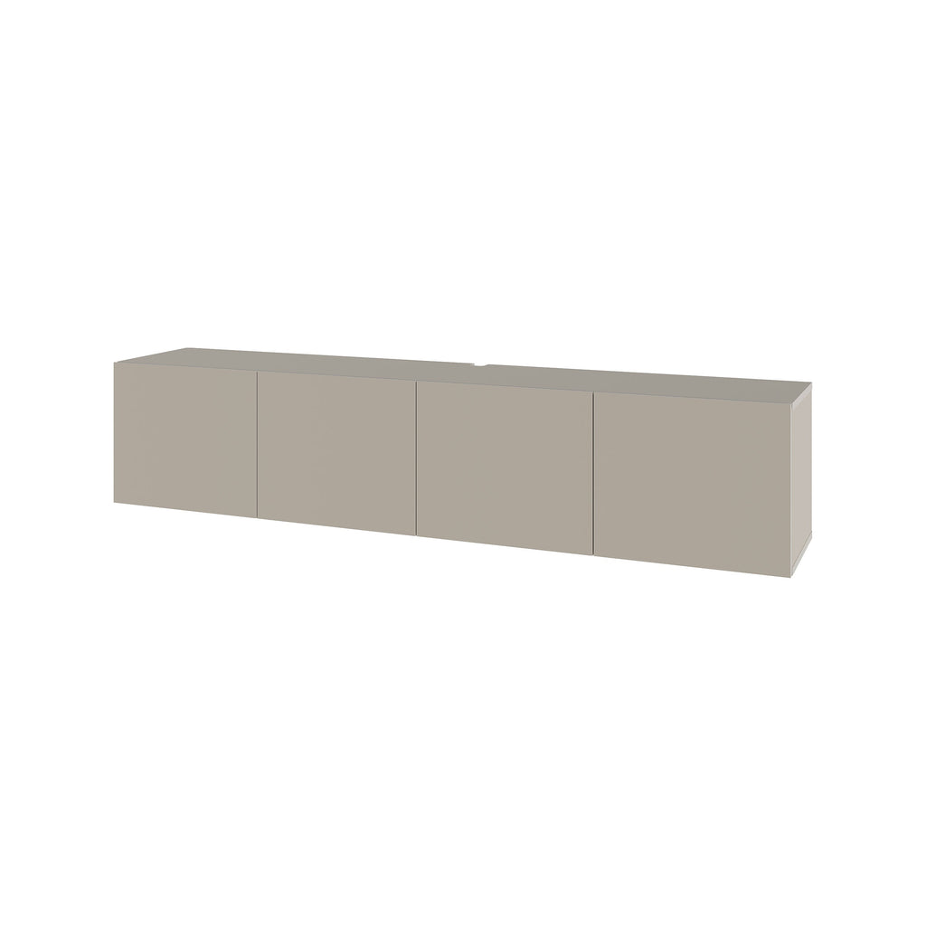 Decortieliving - Combe Floating Wall-Mounted TV Unit 180cm (W) Soft-Close 4 Doors
