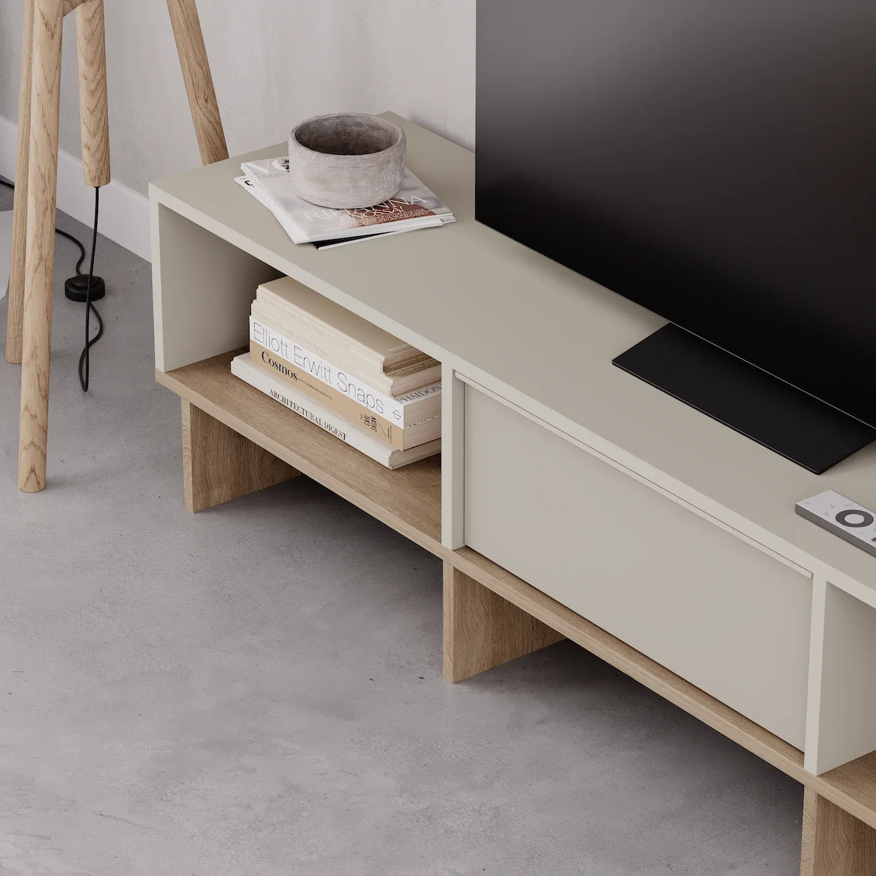 Meuble TV moderne Yuki avec rangement 170 cm