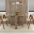 Table à manger Artemio – Pliante – Effet chêne foncé