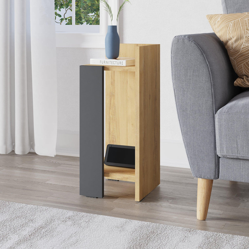 Decortieliving - Elos Modern Bedside Table Right Module 25cm Narrow