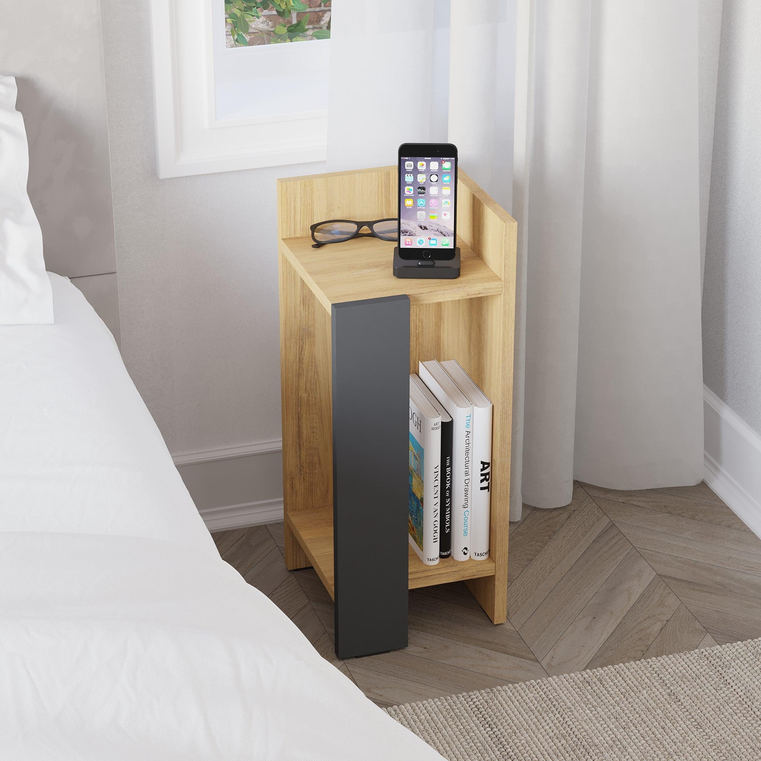 Decortieliving - Elos Modern Bedside Table Right Module 25cm Narrow