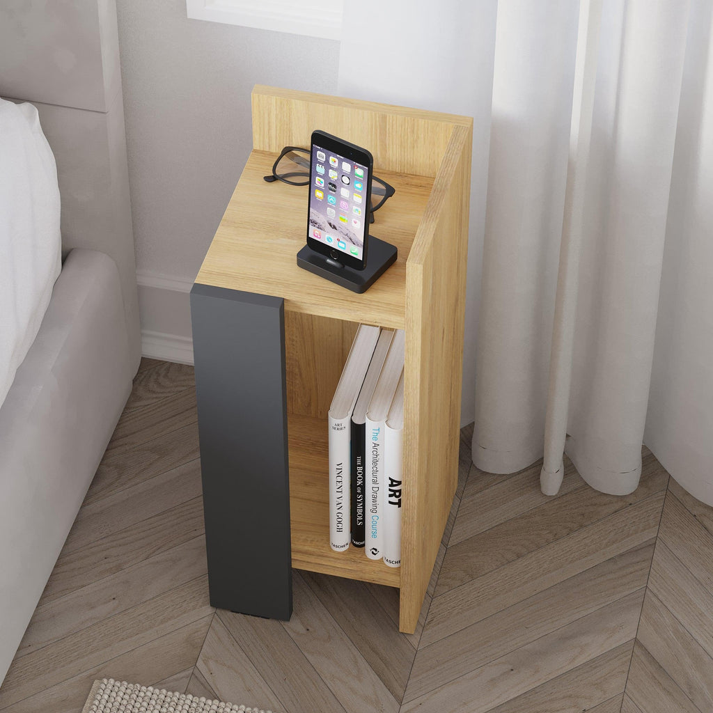 Decortieliving - Elos Modern Bedside Table Right Module 25cm Narrow