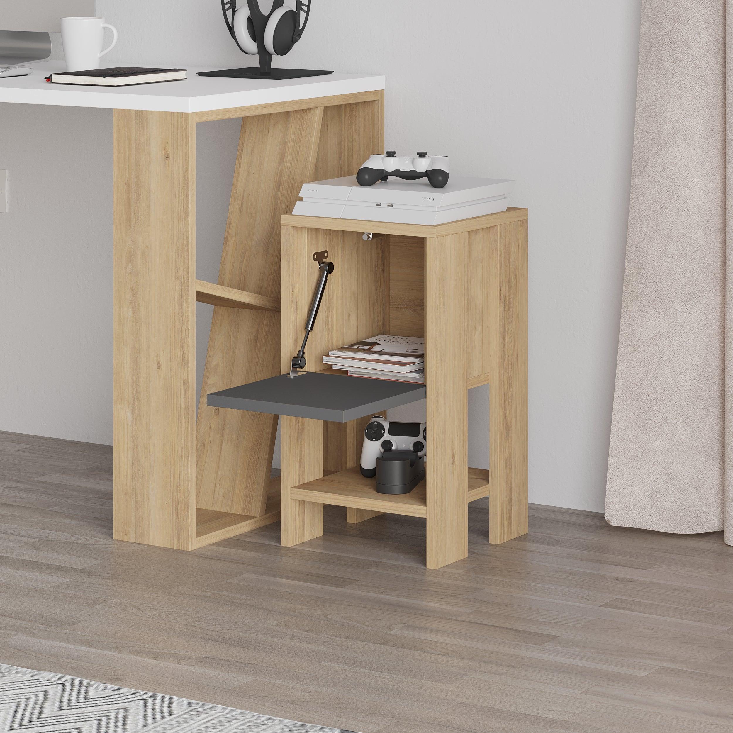 Decortieliving - Ema Modern Bedside Table Bedroom Furniture 30cm Width