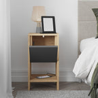 Decortieliving - Ema Modern Bedside Table Bedroom Furniture 30cm Width