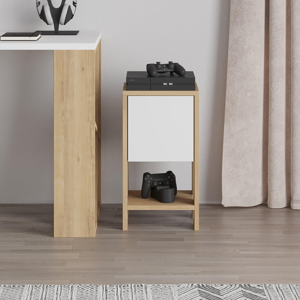 Decortieliving - Ema Modern Bedside Table Bedroom Furniture 30cm Width