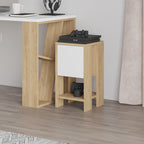 Decortieliving - Ema Modern Bedside Table Bedroom Furniture 30cm Width