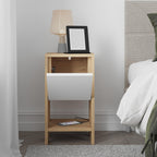 Decortieliving - Ema Modern Bedside Table Bedroom Furniture 30cm Width