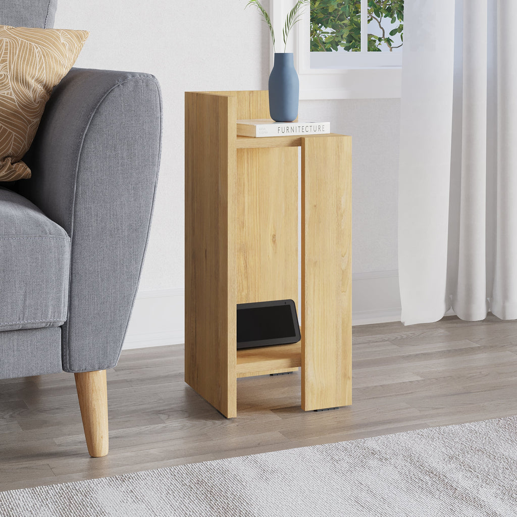 Decortieliving - Elos Modern Bedside Table Left Module 25cm Narrow