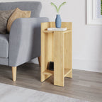 Decortieliving - Elos Modern Bedside Table Left Module 25cm Narrow