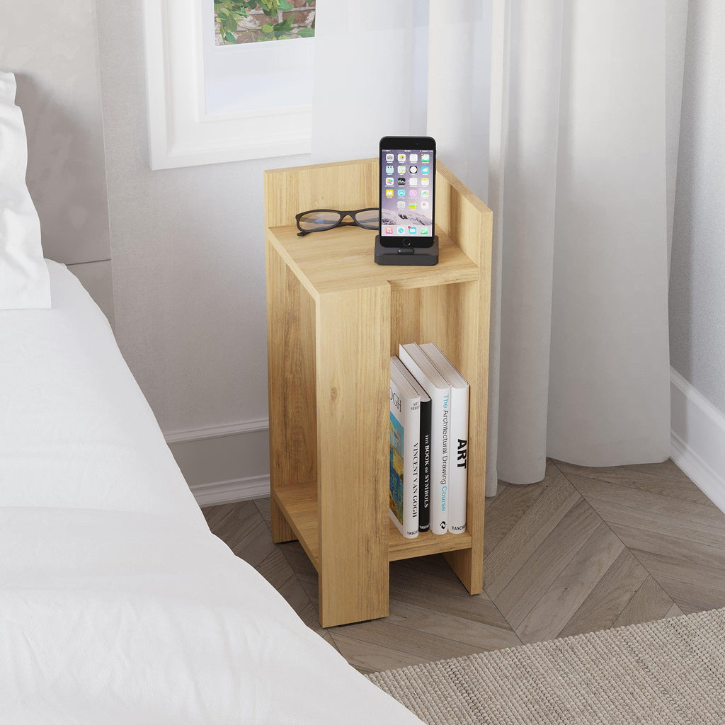 Decortieliving - Elos Modern Bedside Table Right Module 25cm Narrow