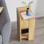Decortieliving - Elos Modern Bedside Table Left Module 25cm Narrow