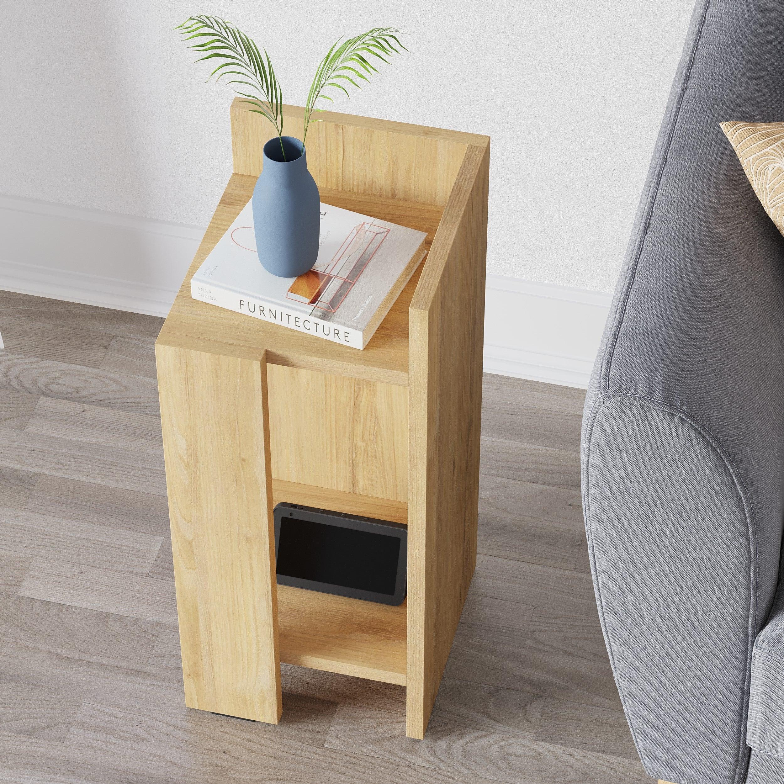 Decortieliving - Elos Modern Bedside Table Right Module 25cm Narrow