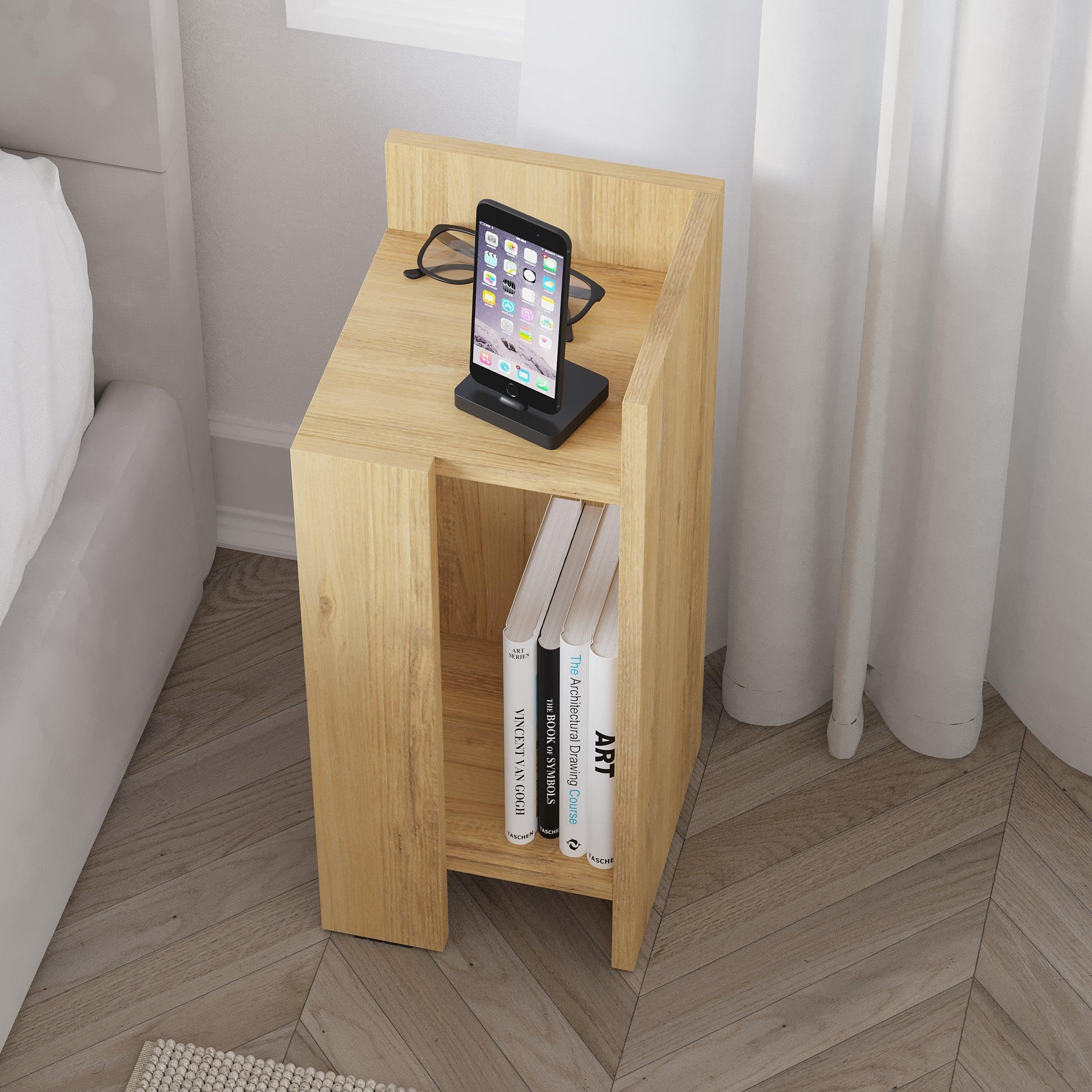 Decortieliving - Elos Modern Bedside Table Right Module 25cm Narrow