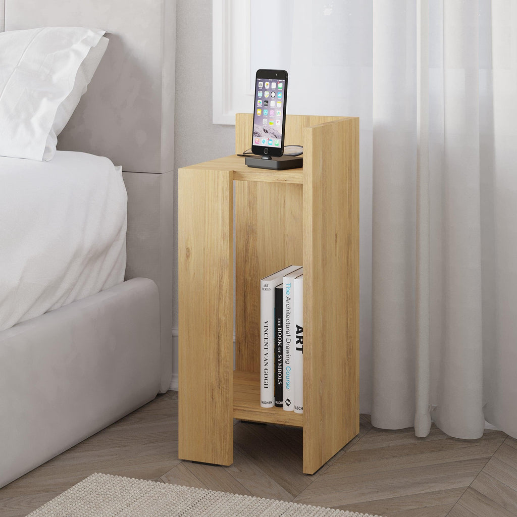 Decortieliving - Elos Modern Bedside Table Right Module 25cm Narrow