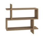 Decortieliving - Paralel Wall Mounted Modern Bookcase Display Unit Medium W 70 cm