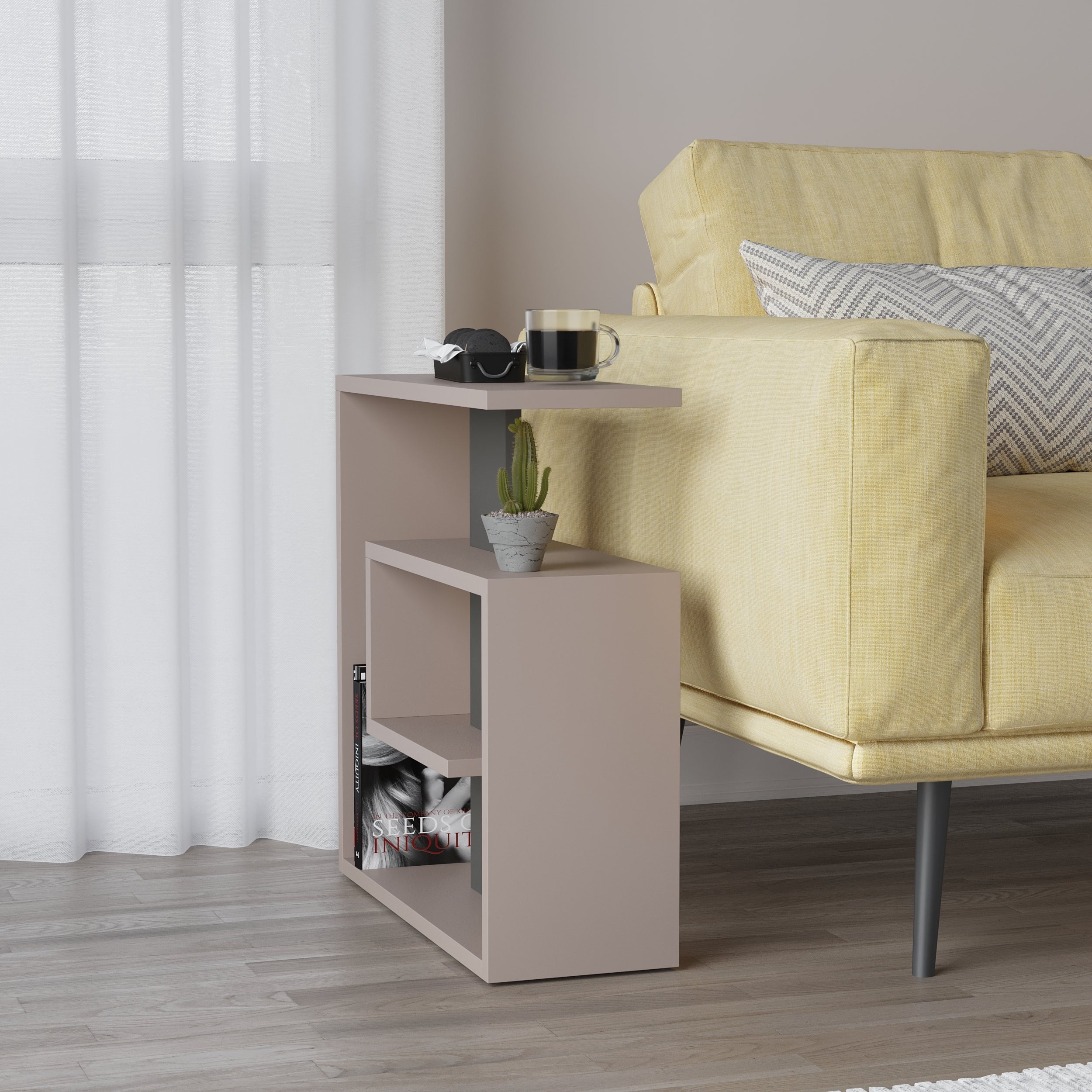 Decortieliving - Saly Modern Side End Table Multipurpose With Creativeness H 57cm 3 Tier