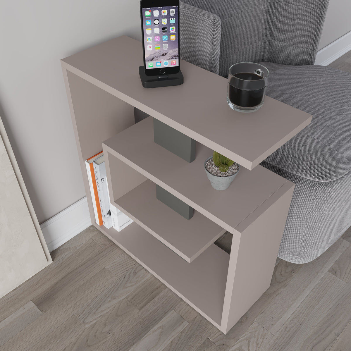 Decortieliving - Saly Modern Side End Table Multipurpose With Creativeness H 57cm 3 Tier