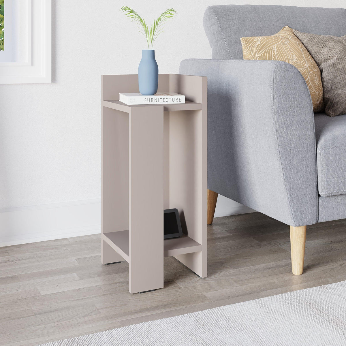 Decortieliving - Elos Modern Bedside Table Right Module 25cm Narrow