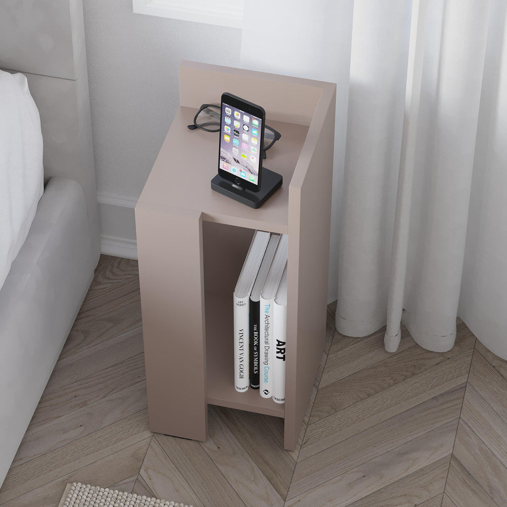 Decortieliving - Elos Modern Bedside Table Right Module 25cm Narrow