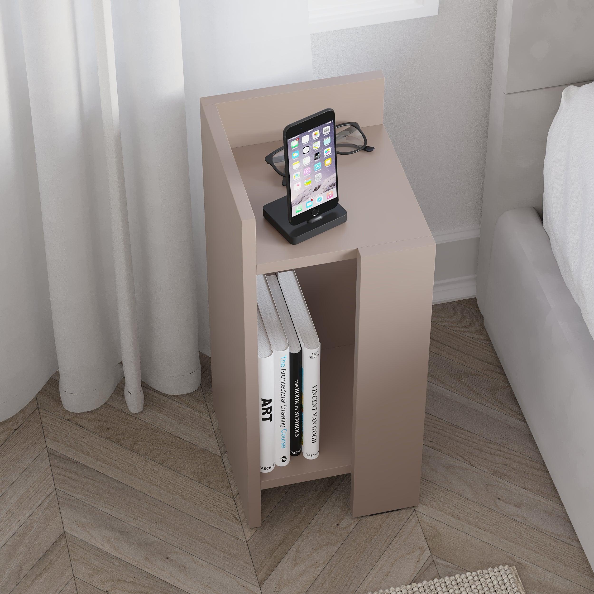 Decortieliving - Elos Modern Bedside Table Left Module 25cm Narrow