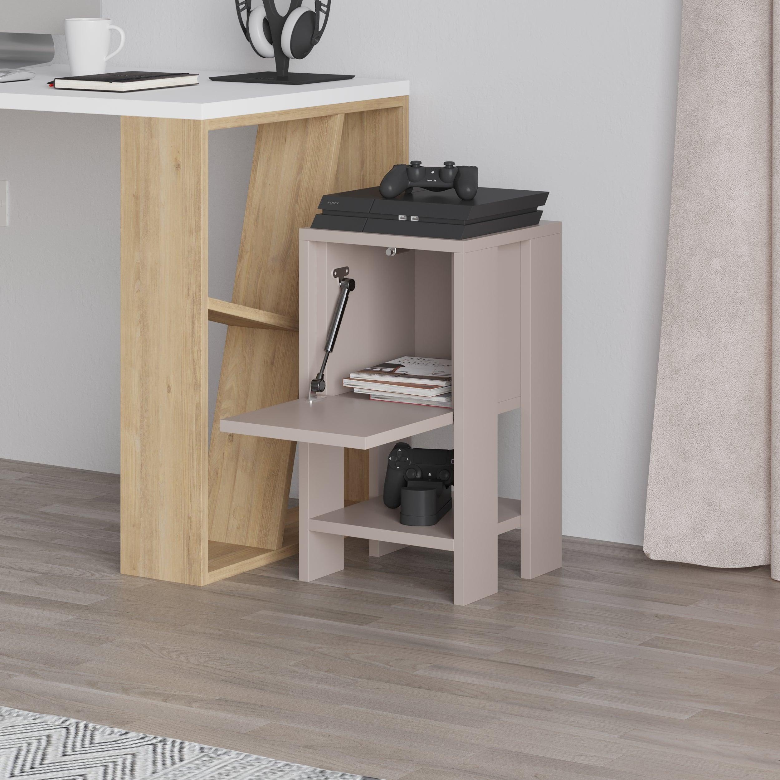 Decortieliving - Ema Modern Bedside Table Bedroom Furniture 30cm Width