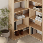 Decortieliving - Molly Modern Corner Multipurpose Bookcase Display Unit No.4 Tall 179 cm