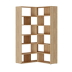 Decortieliving - Molly Modern Corner Multipurpose Bookcase Display Unit No.4 Tall 179 cm