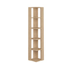 Decortieliving - Nati Modern Corner Bookcase Display Unit Tall 161cm