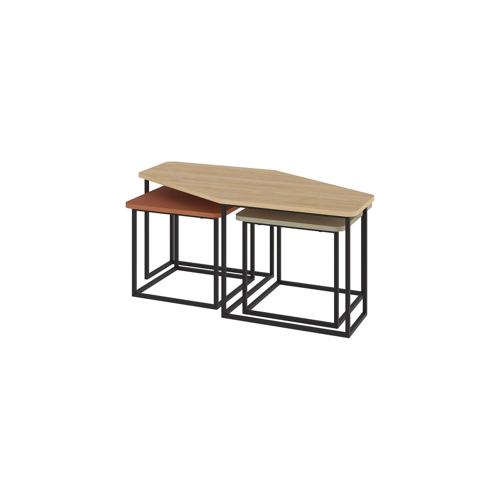 Decortieliving - Nesty Modern Coffee Table 3 Pieces