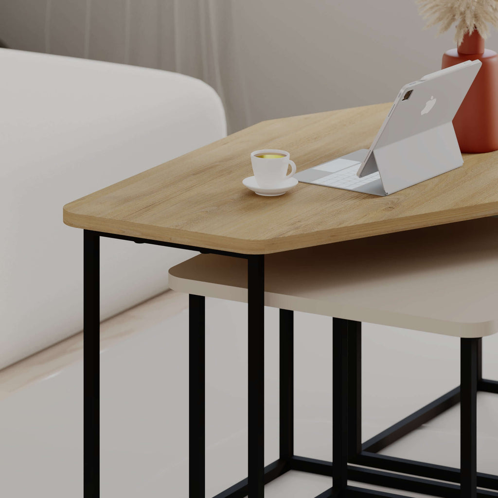 Decortieliving - Nesty Modern Coffee Table 3 Pieces