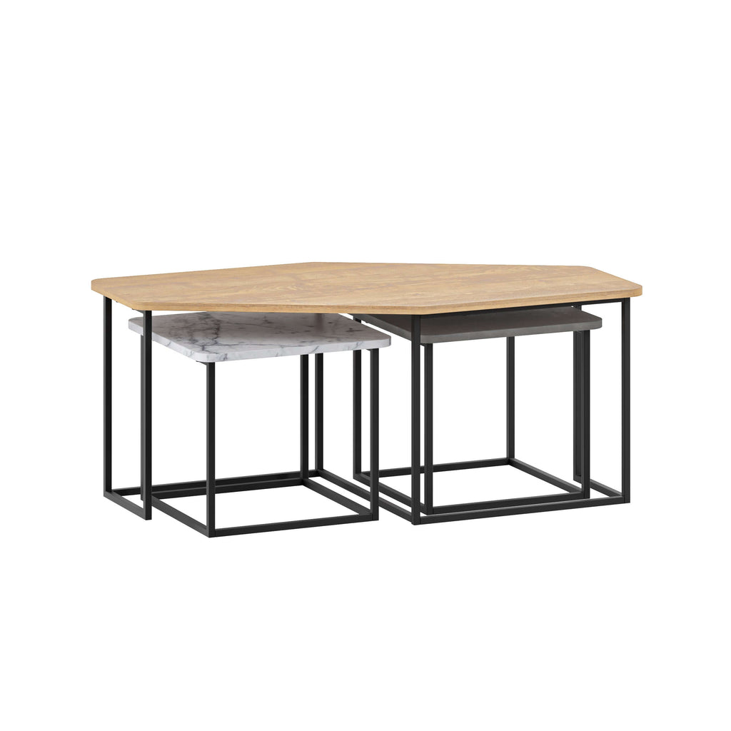 Decortieliving - Nesty Modern Coffee Table 3 Pieces