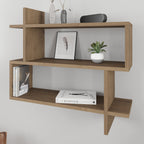 Decortieliving - Paralel Wall Mounted Modern Bookcase Display Unit Medium W 70 cm