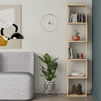 Decortieliving - Piri Modern Bookcase Display Unit Tall 161cm