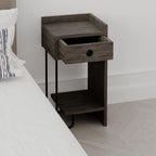 Decortieliving - Sirius Modern Bedside Table Right Module Bedroom Furniture W 32cm