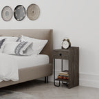 Decortieliving - Sirius Modern Bedside Table Right Module Bedroom Furniture W 32cm