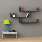 Decortieliving - Tibet Wall Shelf Unit – 119 cm Modern Floating Bookcase