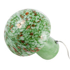 Decortieliving - Green Glass Mushroom Lamp 30cm | Retro Italian Style with Copper Flecks