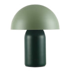 Decortieliving - Midnight Blue Mushroom Table Lamp 25cm | Rechargeable, Touch Dimmer