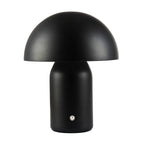 Decortieliving - Midnight Blue Mushroom Table Lamp 25cm | Rechargeable, Touch Dimmer